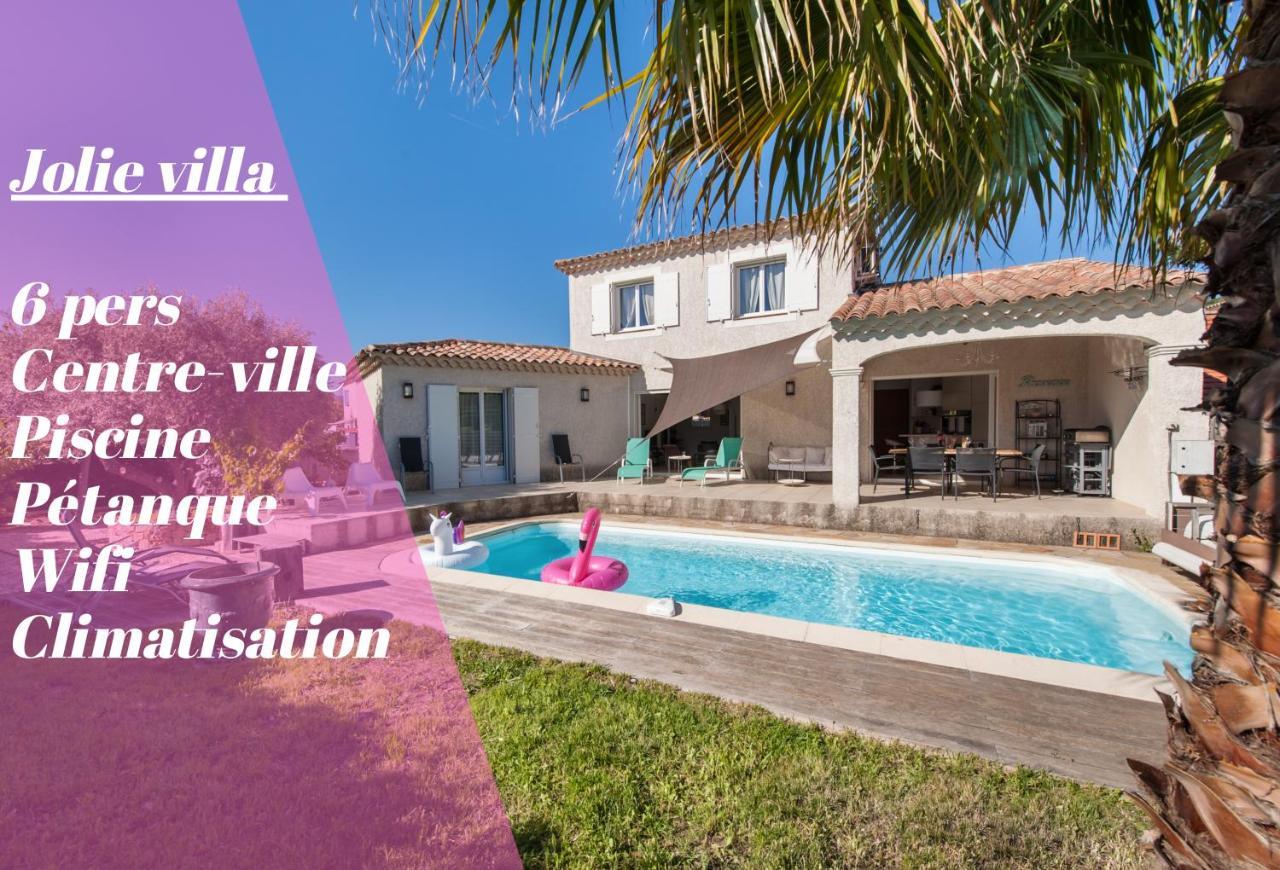 Villa Deidiere 6Pers/Piscine/Petanque/Clim Saint-Cyr-sur-Mer Kültér fotó