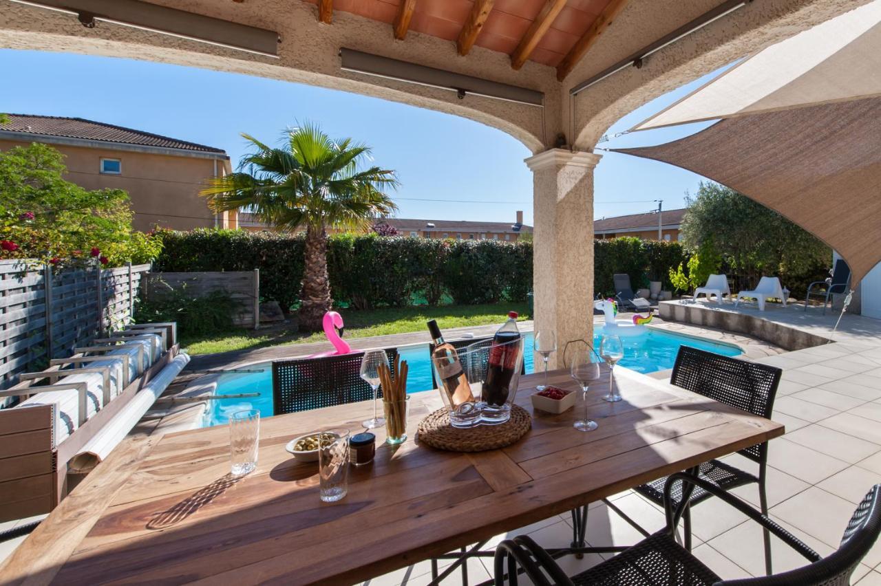 Villa Deidiere 6Pers/Piscine/Petanque/Clim Saint-Cyr-sur-Mer Kültér fotó